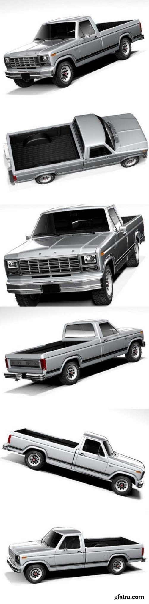 Ford F-150 Ranger 1980 3D Model