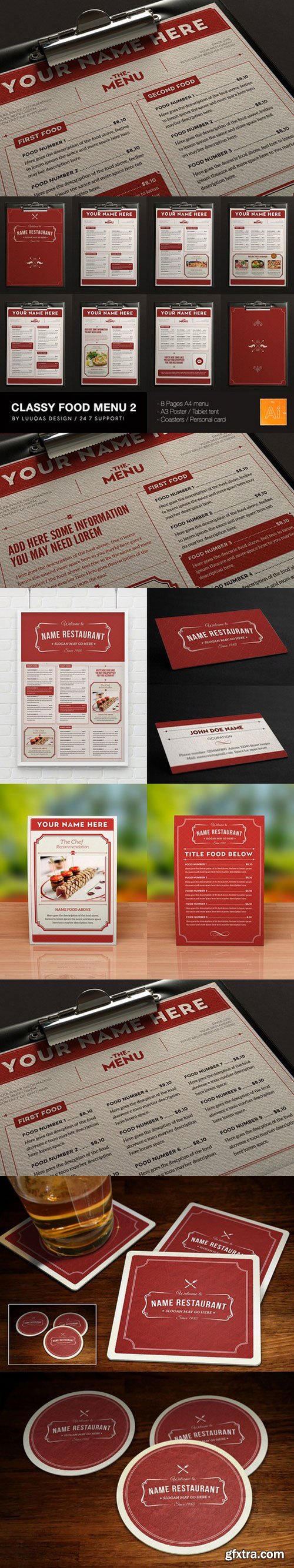 Classy Food Menu 2