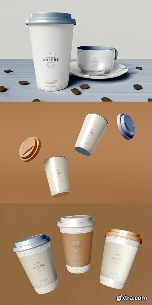 Take Away Coffee Cups Mockup