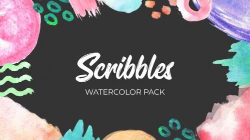 Videohive - Scribbles. Watercolor Pack - 35882129 - 35882129