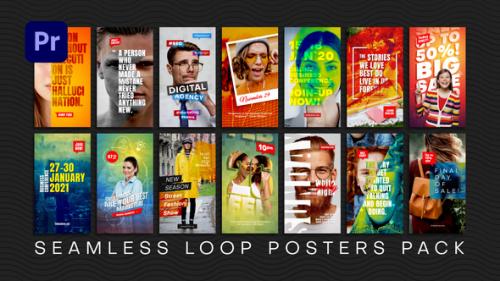 Videohive - Seamless Loop Posters | Premiere Pro - 36046841 - 36046841