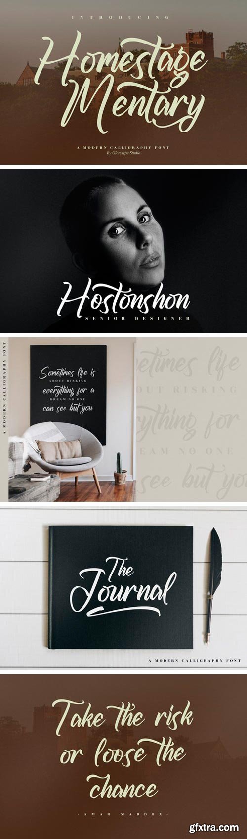 Homestage Mentary Script Font