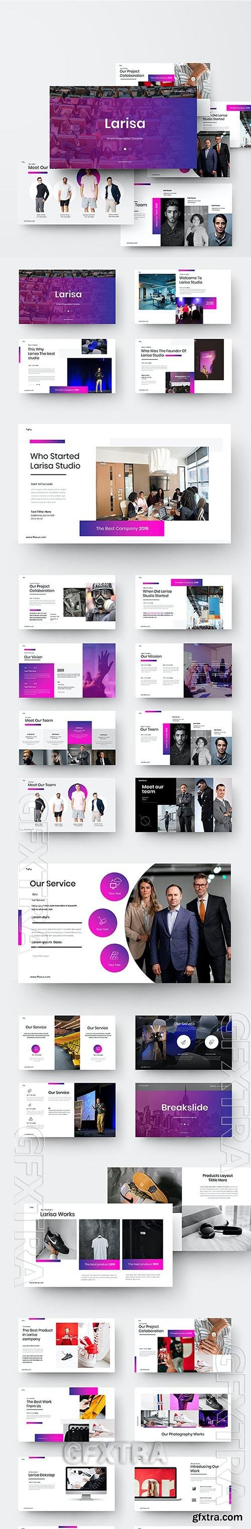 Larisa – Business Presentation Powerpoint, Keynote and Google Slides Templates