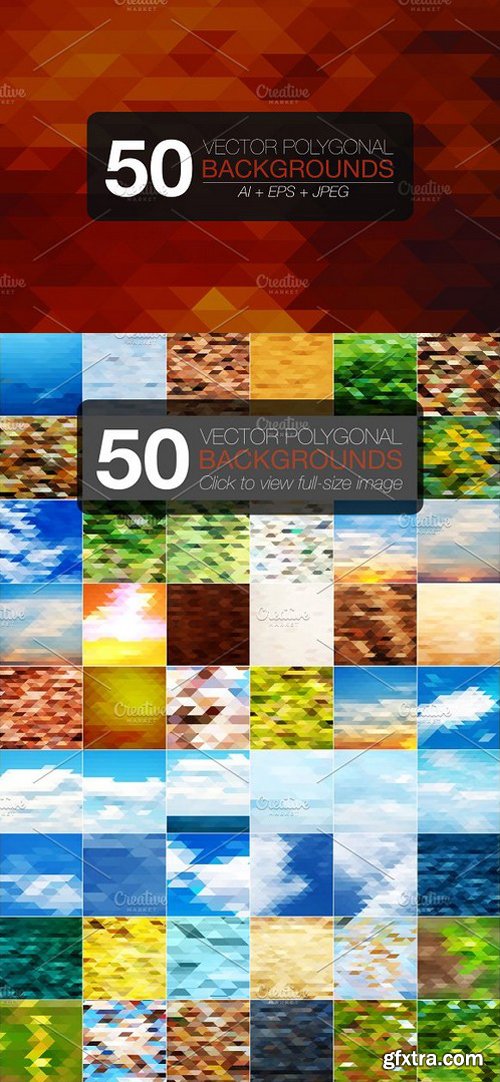 50 polygonal vector backgrounds 1312083