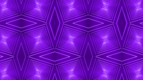 Videohive - Purple Color Neon Zoom In Tunnel Pattern Background Animation - 36076877 - 36076877