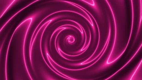 Videohive - Abstract Pink Color Neon Twirl Motion Animated Background - 36077008 - 36077008