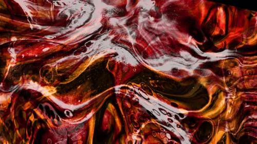 Videohive - Abstract Red Color Background Water Paint Marble Liquid Animation - 36077076 - 36077076