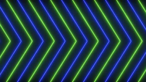 Videohive - Blue Green Color Glowing Neon Line Moving Background Animation - 36077092 - 36077092