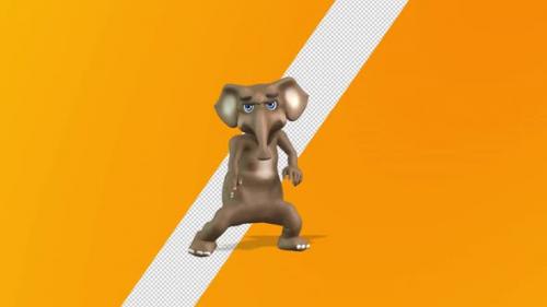 Videohive - Toon Elephant Dance - 36077171 - 36077171