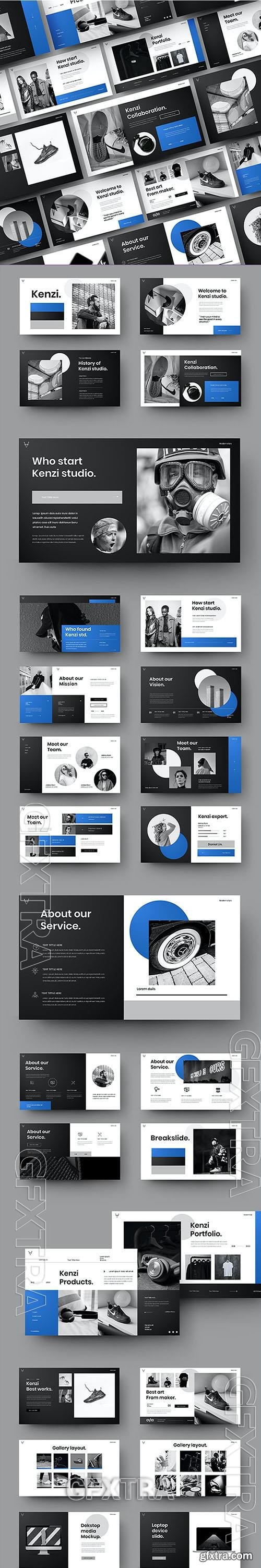 Kenzi – Business Presentation Powerpoint, Keynote and Google Slides Templates