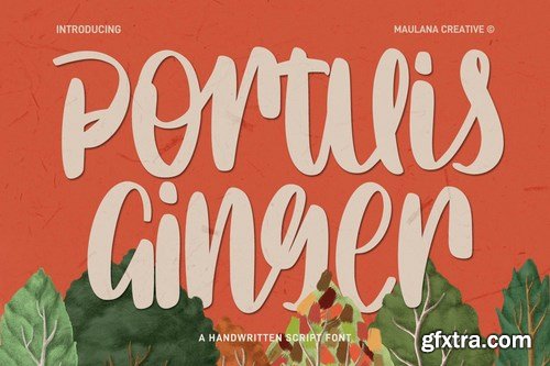 Portuis Ginger Handwritten Script Font