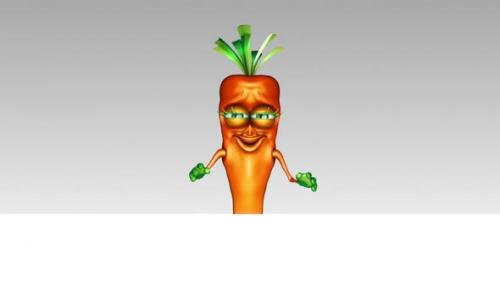 Videohive - Carrot Promotion Ads Looped 3D Animation - 36067474 - 36067474