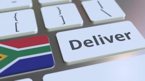 Videohive - Deliver Text and Flag of South Africa on the Keys - 36075271 - 36075271