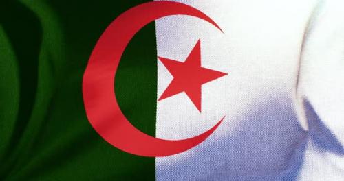 Videohive - Algeria - Flag - 4K - 36075549 - 36075549