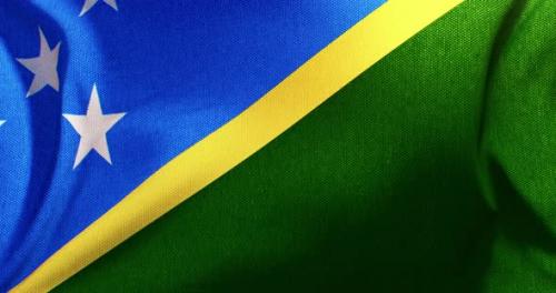 Videohive - Solomon Islands - Flag - 4K - 36075550 - 36075550