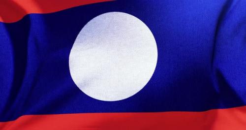 Videohive - Laos - Flag - 4K - 36075581 - 36075581