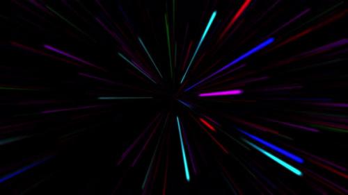 Videohive - Multi Coloured Cyber space Lines - 36075650 - 36075650