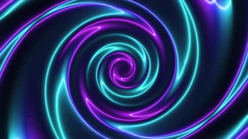 Videohive - Cyan Purple Neon Glowing Twirl Background Animation ...