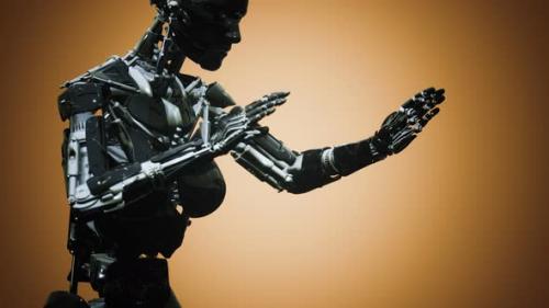 Videohive - Futuristic Humanoid Female Robot in Concept of Future - 36082182 - 36082182