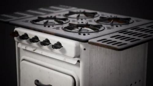 Videohive - Old Vintage Retro Stile Gas Stove - 36082242 - 36082242