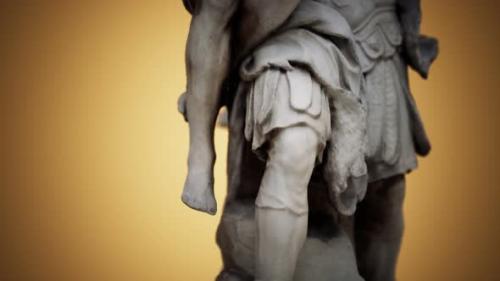 Videohive - Statue of a Trojan Hero Aeneas Saving His Aged Father Anchises - 36082269 - 36082269