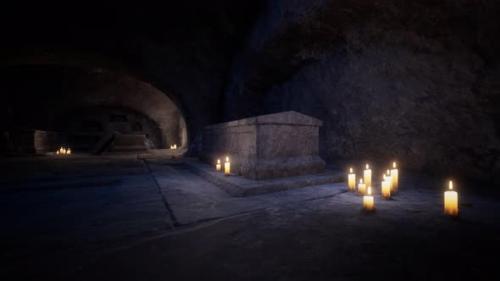 Videohive - Old Dark Catacombs with Candles - 36082960 - 36082960