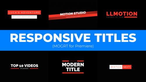 Videohive - Modern Responsive Titles MOGRT - 36066683 - 36066683