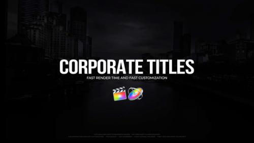 Videohive - Corporate Titles for FCPX - 36116969 - 36116969