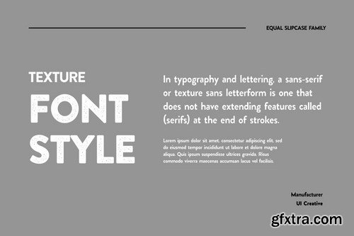 Equal Slipcase Sans Serif Font Family