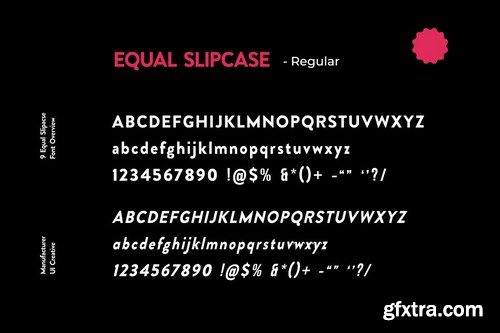 Equal Slipcase Sans Serif Font Family