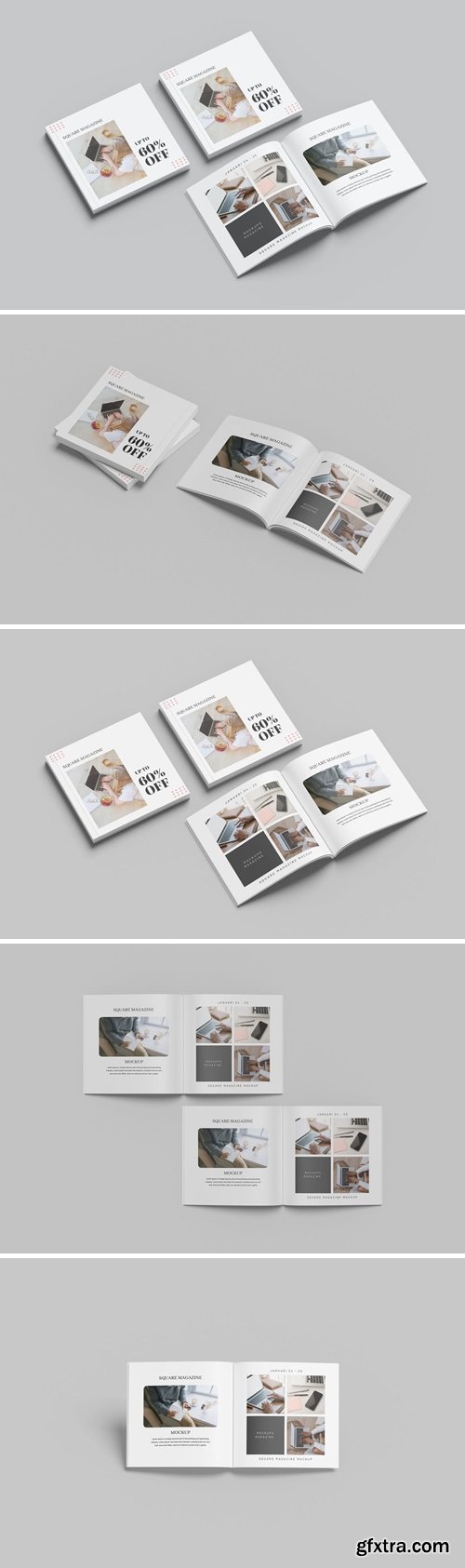 Square Magazine Mockup