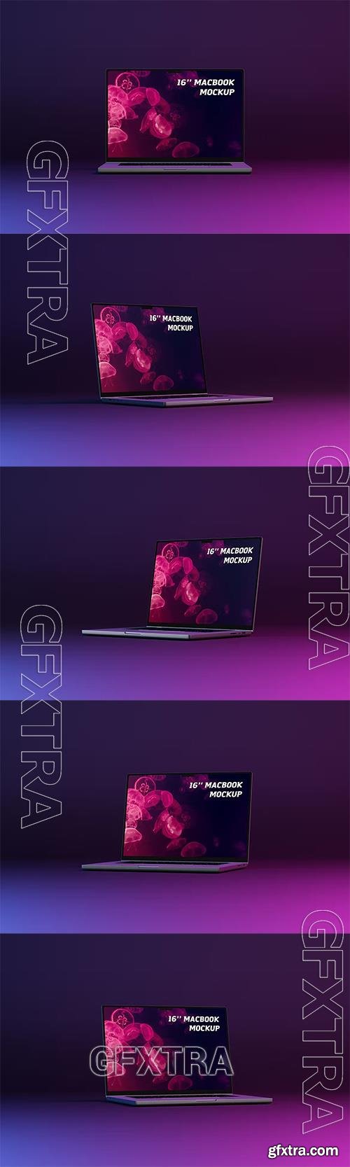 Neon 16'' MacBook Screen Mockup JQN9LEX