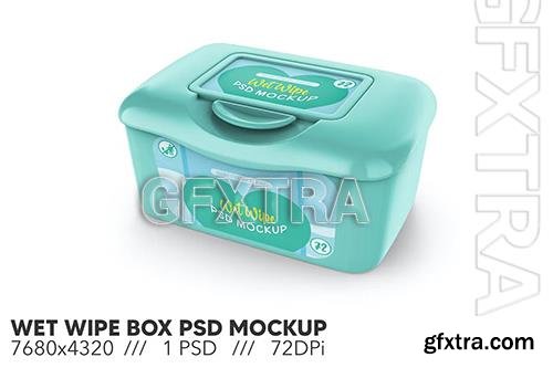 Wet Wipe Box PSD Mockup TG99VFB