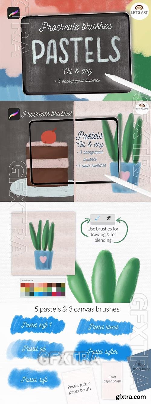 Pastels brushes for Procreate iPad NL4H3PE