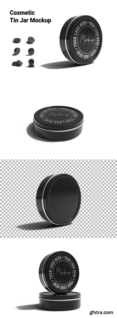 Cosmetic Tin Jar Mockup