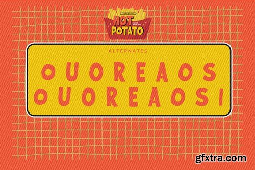 Hot Potato - All Caps Display Font