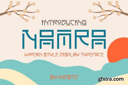 Namra Korean Style Display Typeface