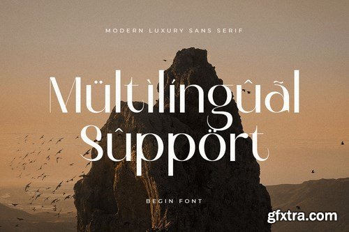 Begin - Modern Luxury Sans Serif