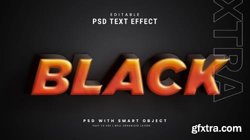3d editable text effect style premium psd