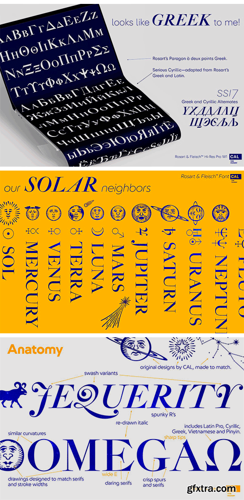 Modern Classic: Rosart &amp; Fleisch Fonts Collection