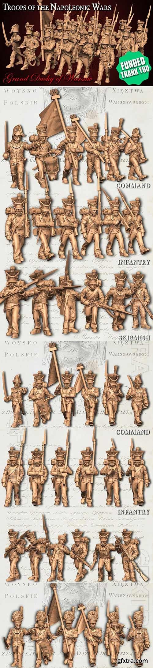 3D Print Models Troops of the Napoleonic Wars - Grand Duchy of Warsaw