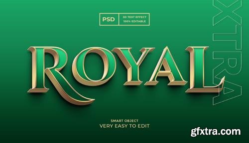 Royal luxury editable psd 3d text style effect