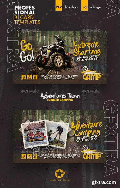 Camping Adventure Business Card Templates 27561533