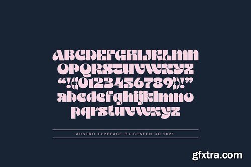 Austro Typeface Modern Vintage Display Font