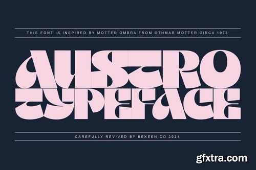 Austro Typeface Modern Vintage Display Font