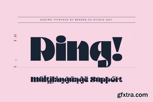 Austro Typeface Modern Vintage Display Font