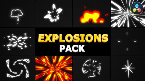 Videohive - Cartoon Explosions Pack | DaVinci Resolve - 36110037 - 36110037