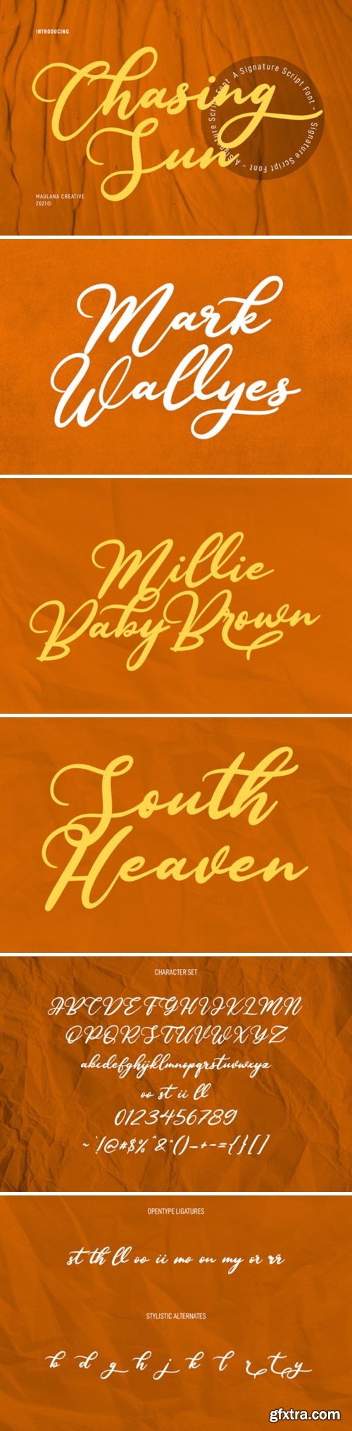 Chasing Sun Font