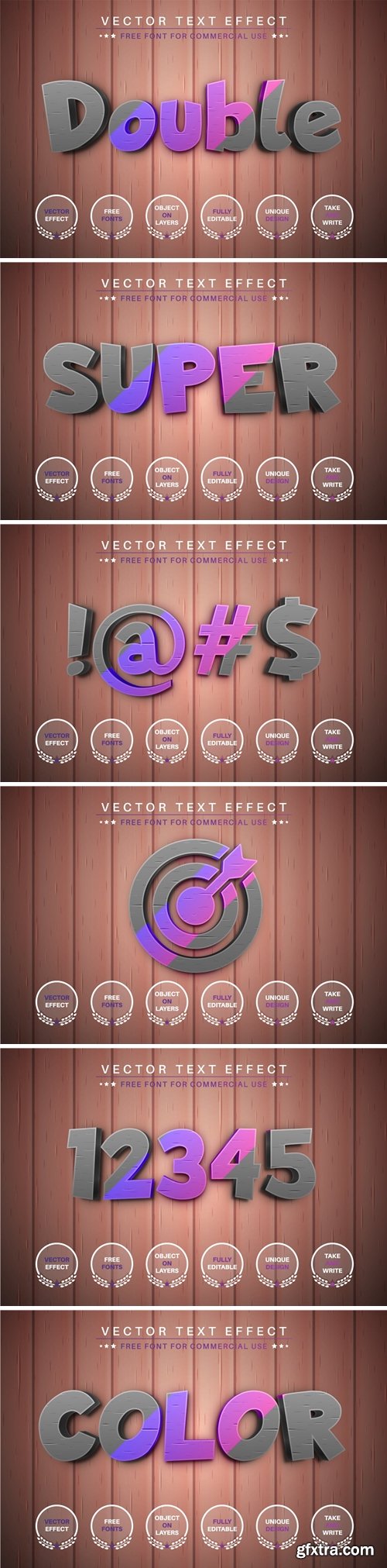 Super Double - Editable Text Effect, Font Style