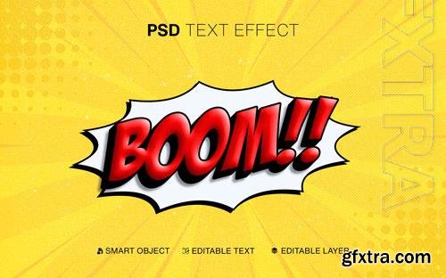 Boom comic editable text effect psd